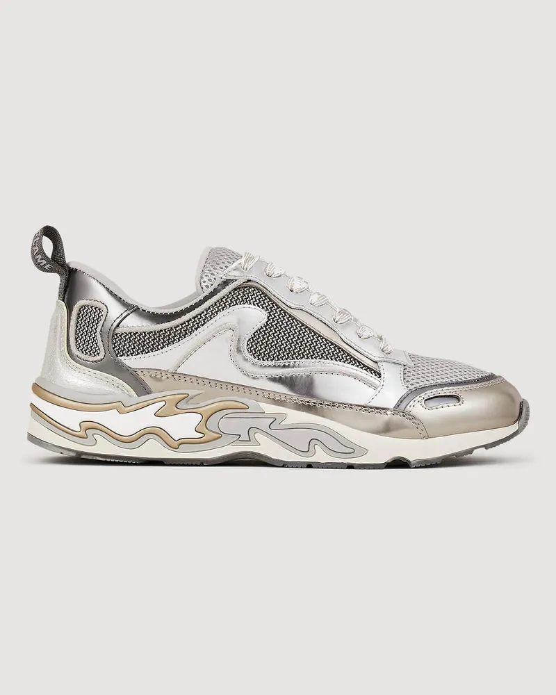 Sandro Flame Sneaker Silber