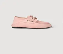 Segelschuhe aus Veloursleder