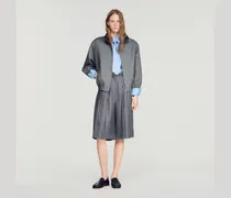 Karierte Shorts aus Wolle