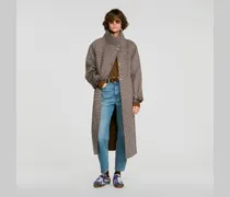 Karierter Oversize-Mantel