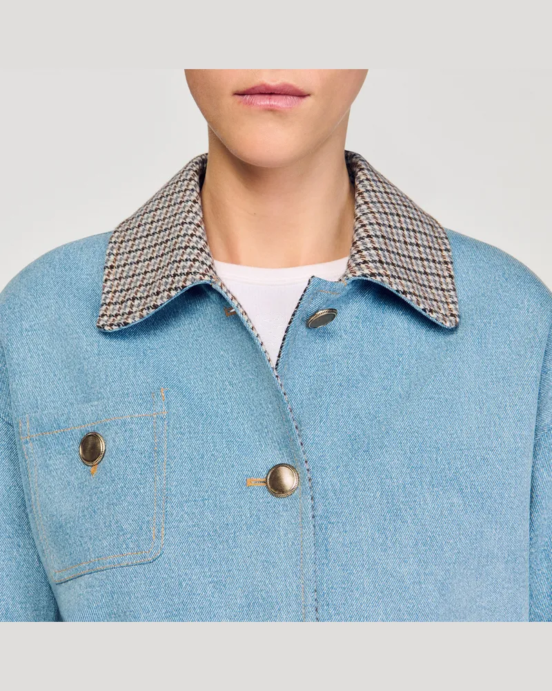 Sandro Jeansjacke Jeansblau