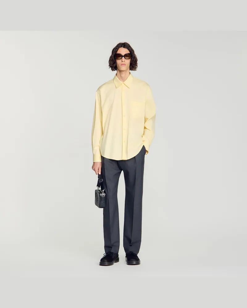 Sandro Oversize-Baumwollhemd Souffre