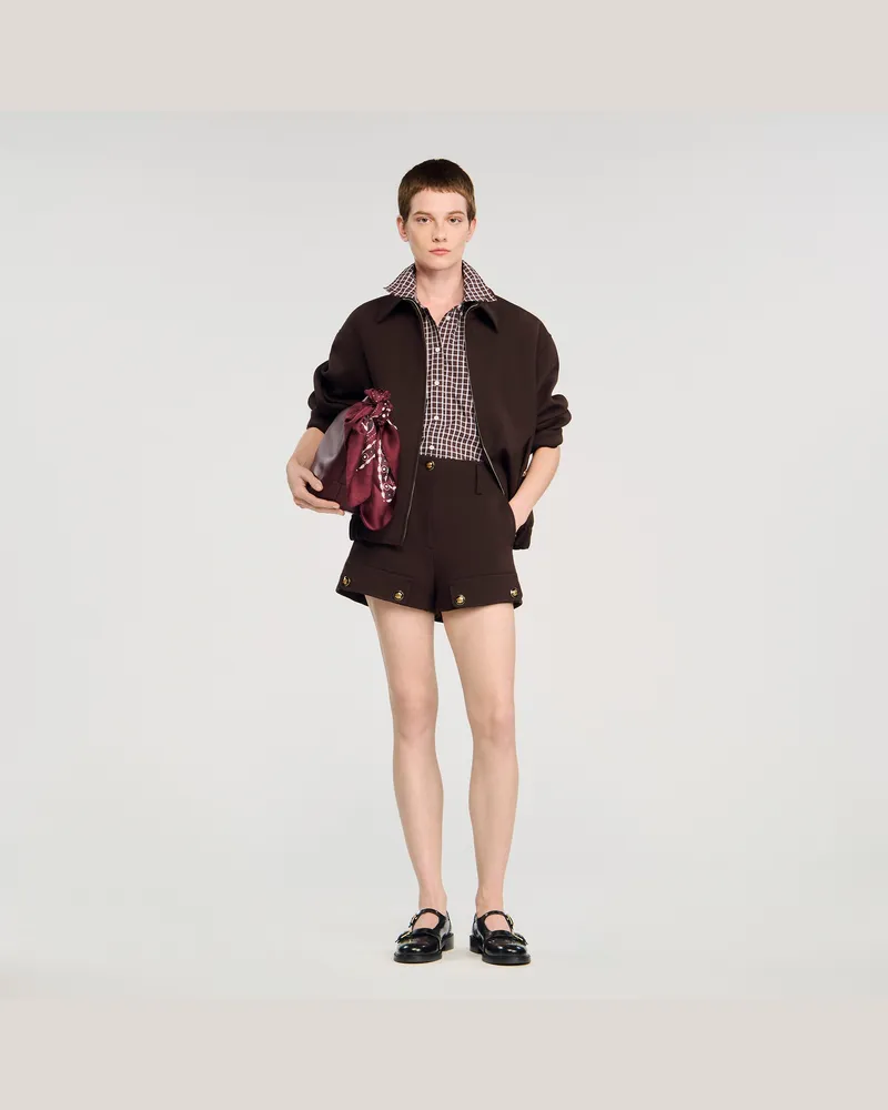 Sandro Carpenter-Shorts Braun