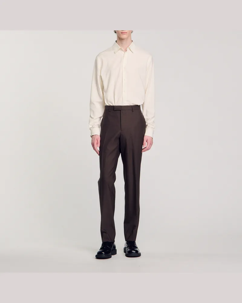 Sandro Anzughose Braun