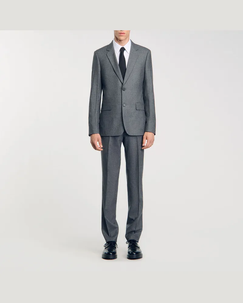 Sandro Anzugsakko Grau