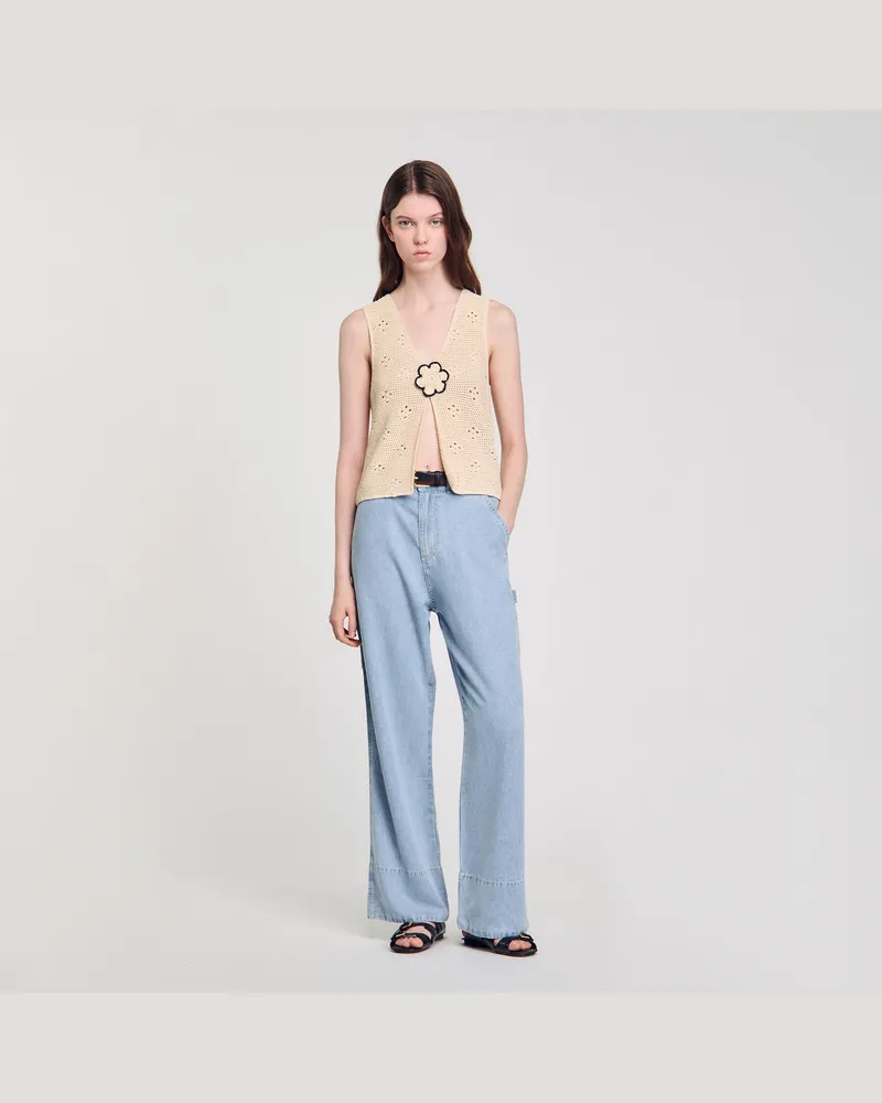 Sandro Weite Jeans Jeansblau