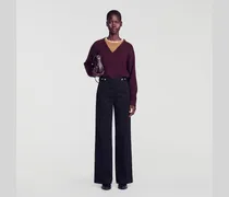 Weite Jeans mit hohem Bund
