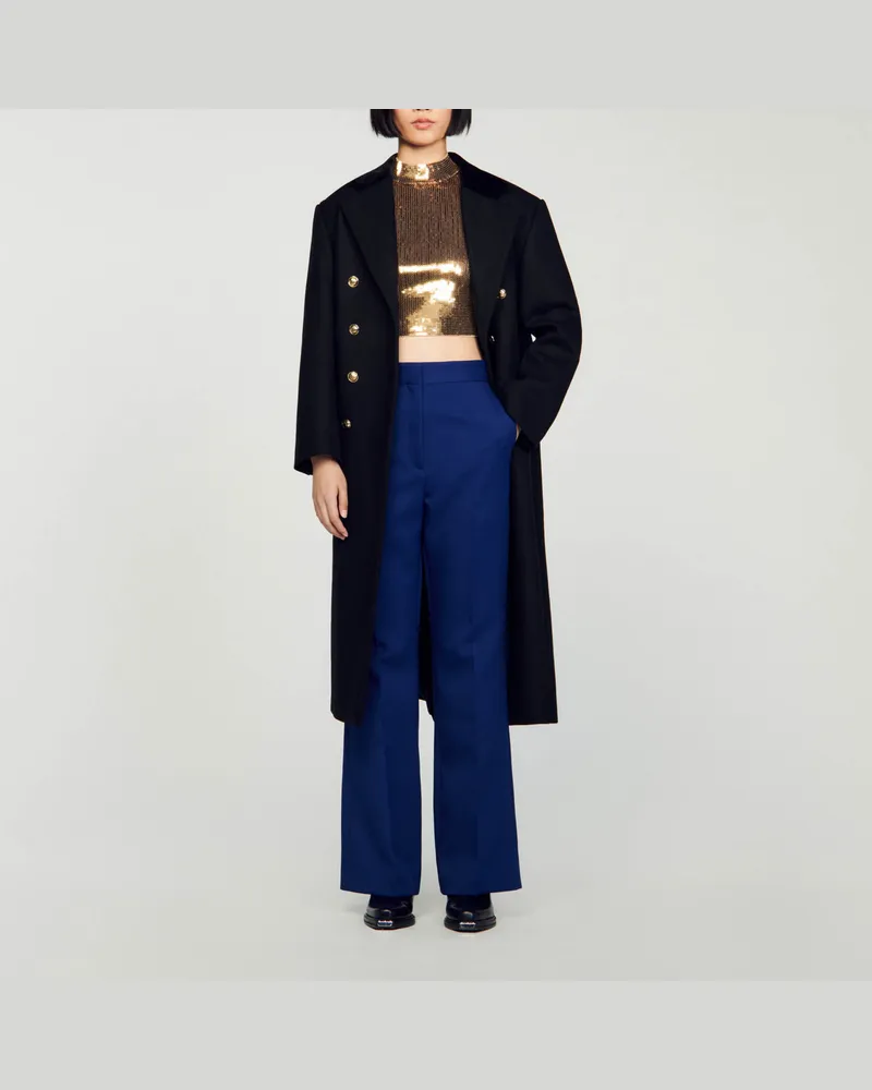 Sandro Weite Hose Blau