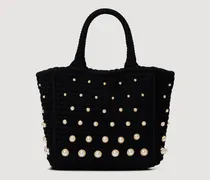 Häkeltasche mit Perlen