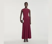 Langes Pointelle-Strickkleid