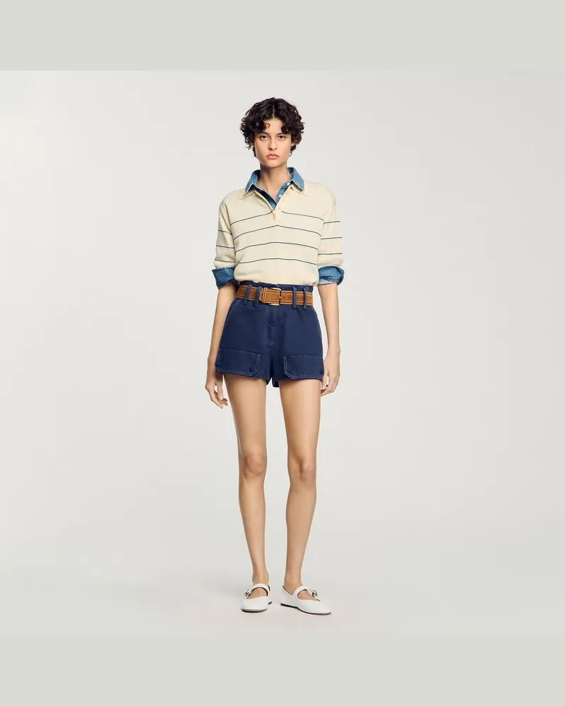 Sandro Cargo-Shorts Marine