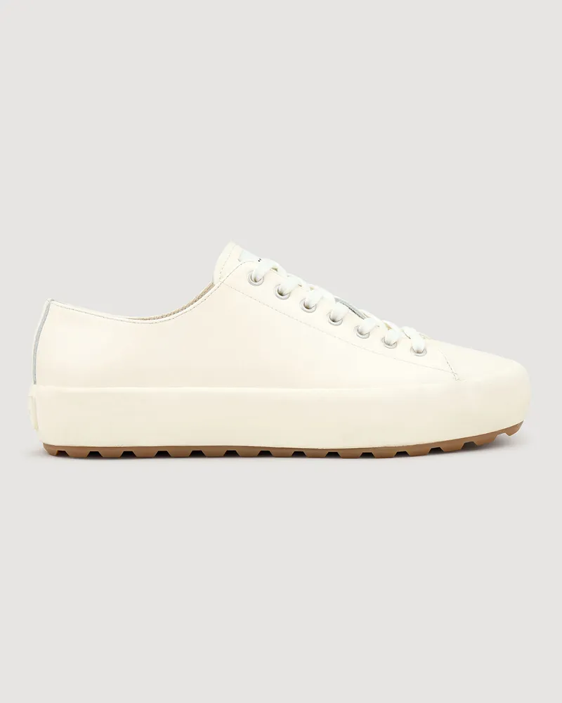 Sandro Niedrige Sneakers aus Spaltleder Off