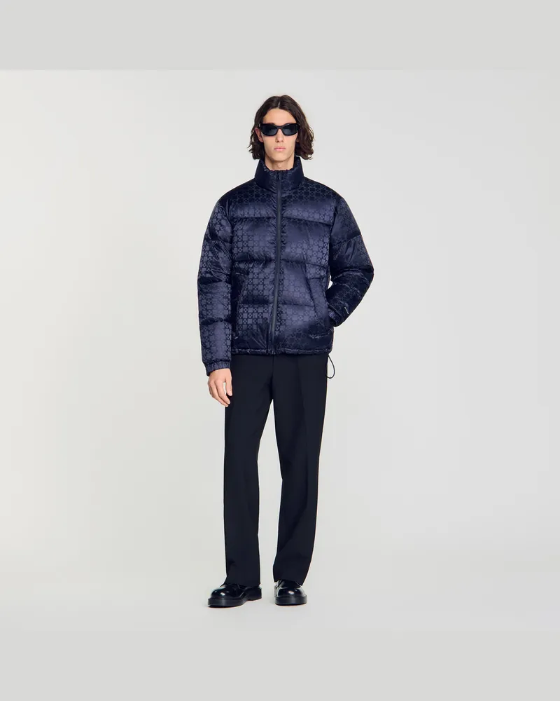 Sandro Wasserabweisende Cross-Daunenjacke Midnight