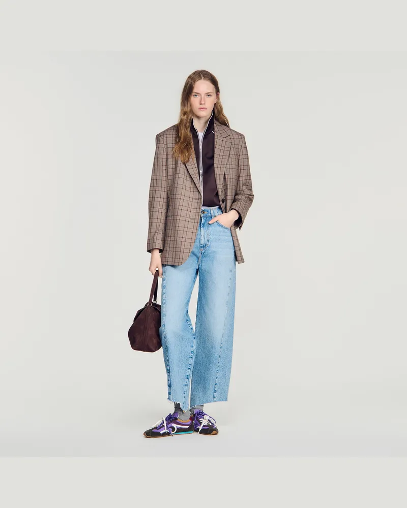 Sandro Barrel-Jeans Jeansblau
