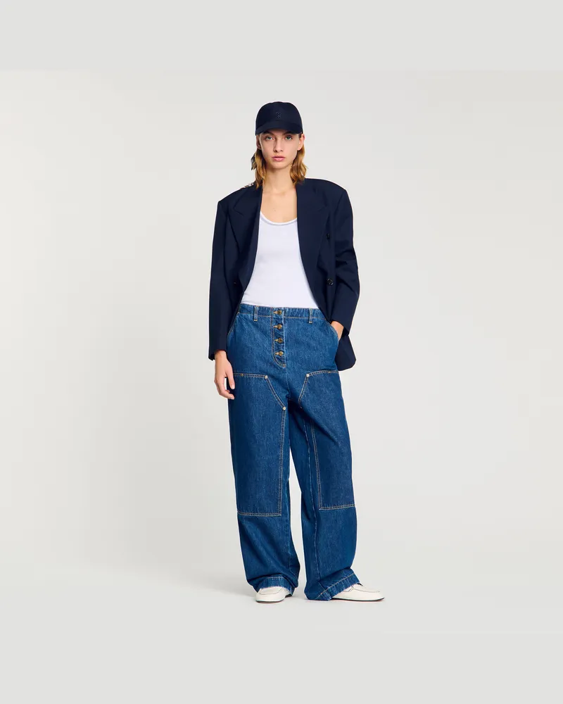 Sandro Carpenter-Jeans Jeansblau