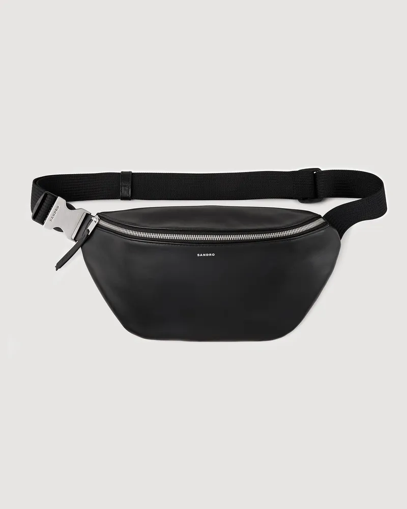 Sandro Breite Gürteltasche Schwarz