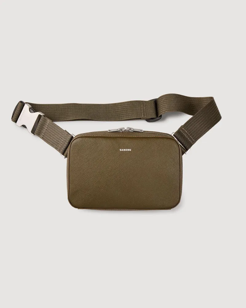 Sandro Kleine Tasche aus rekonstituiertes Leder Vert