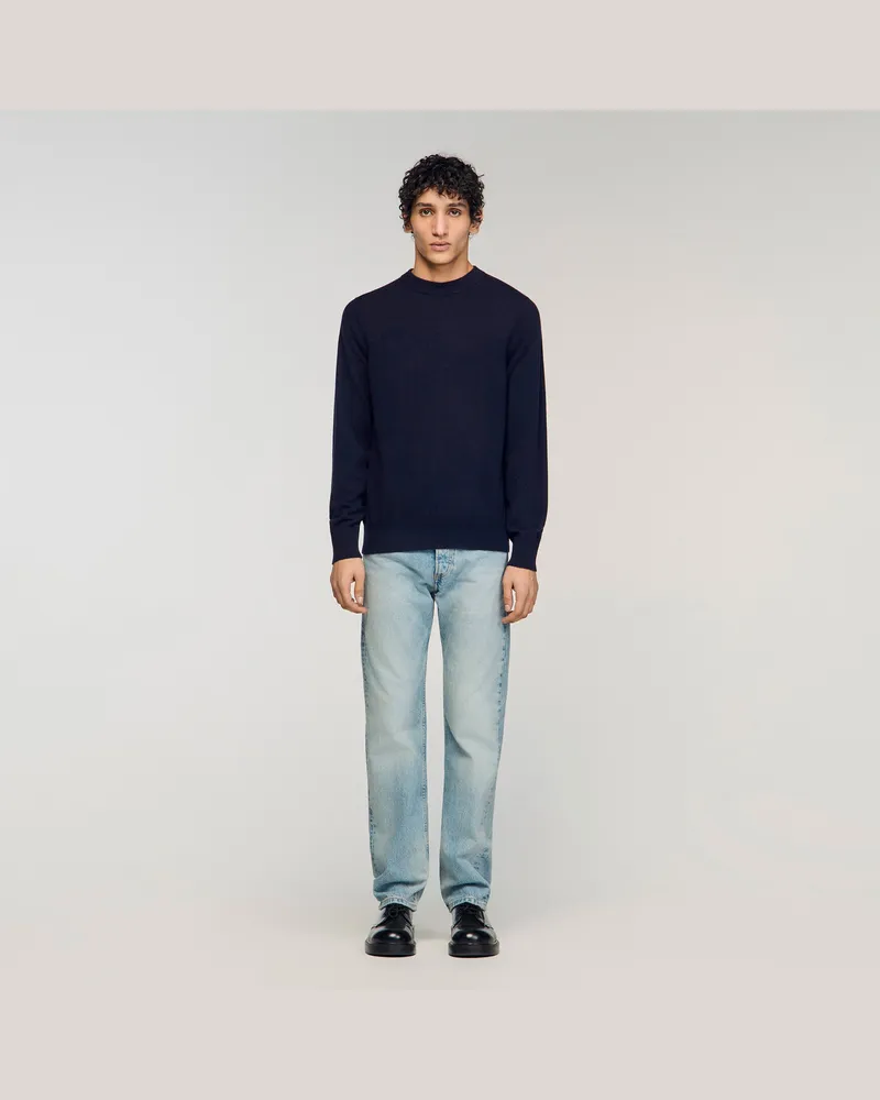 Sandro Pullover aus Kaschmir Dunkel-marine