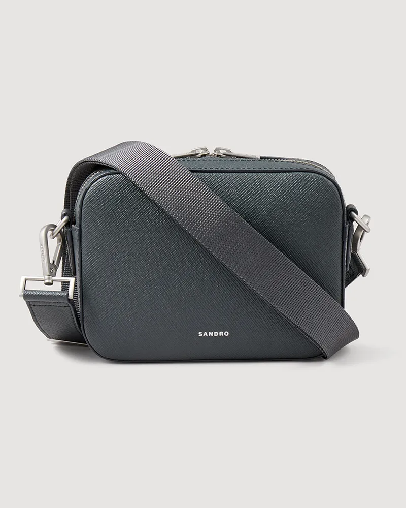Sandro Kleine Tasche aus rekonstituiertes Leder Acier