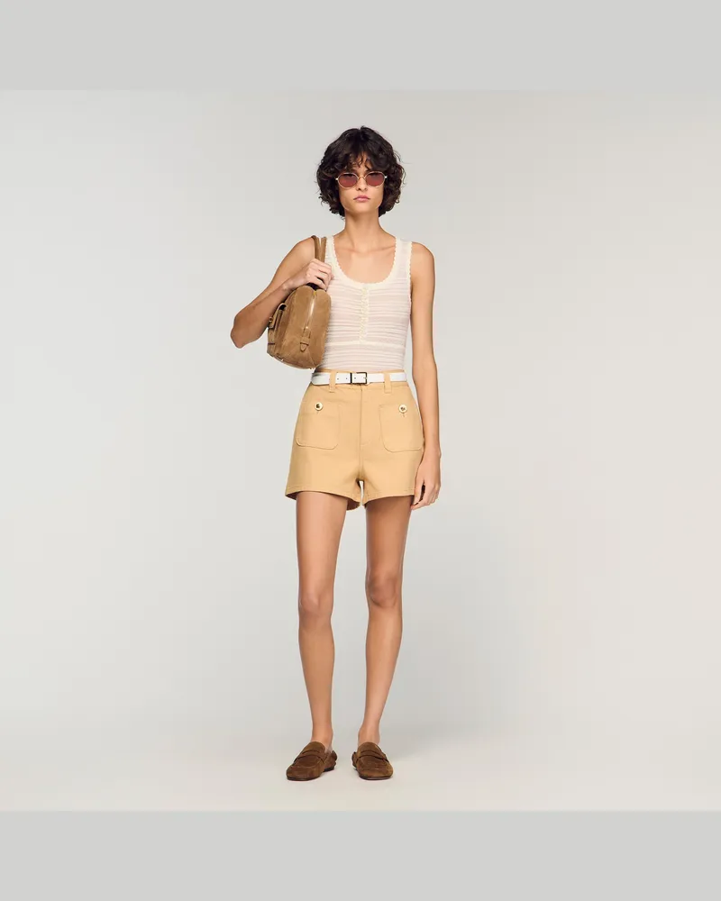 Sandro Jeansshorts Beige