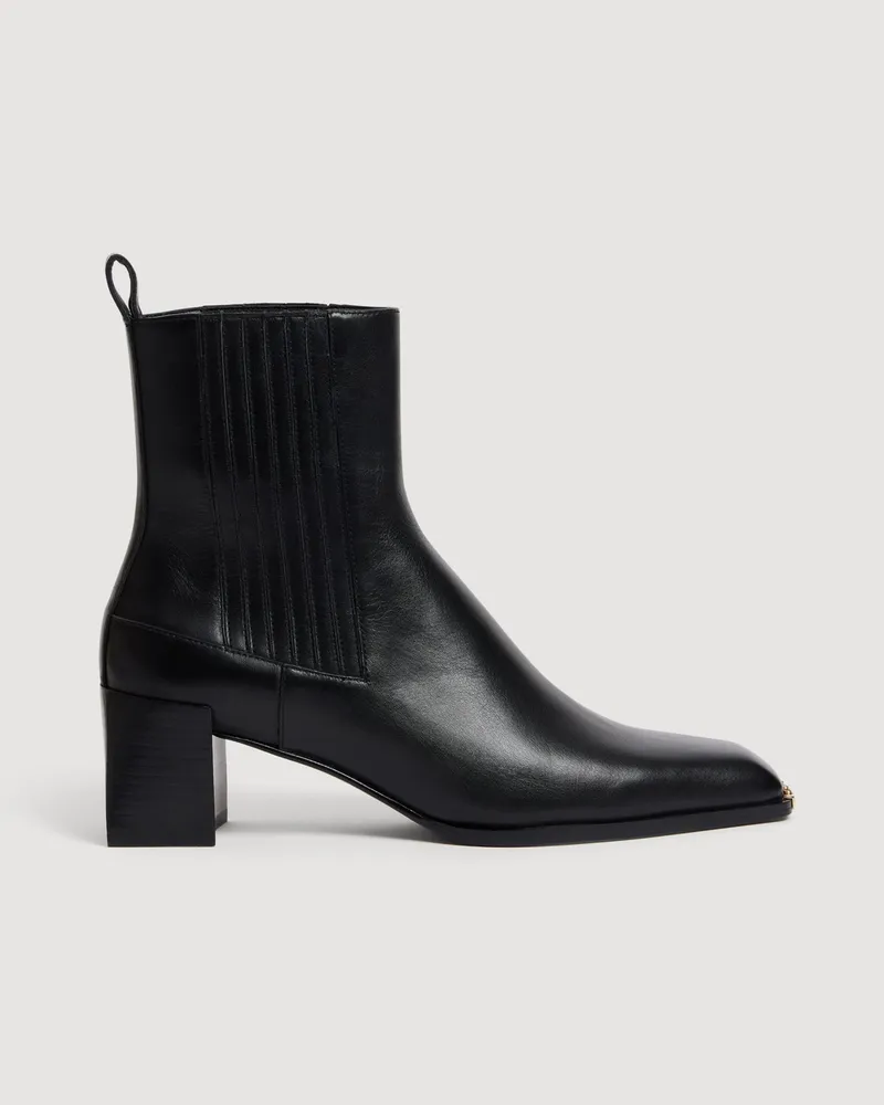 Sandro Lederschuhe Schwarz