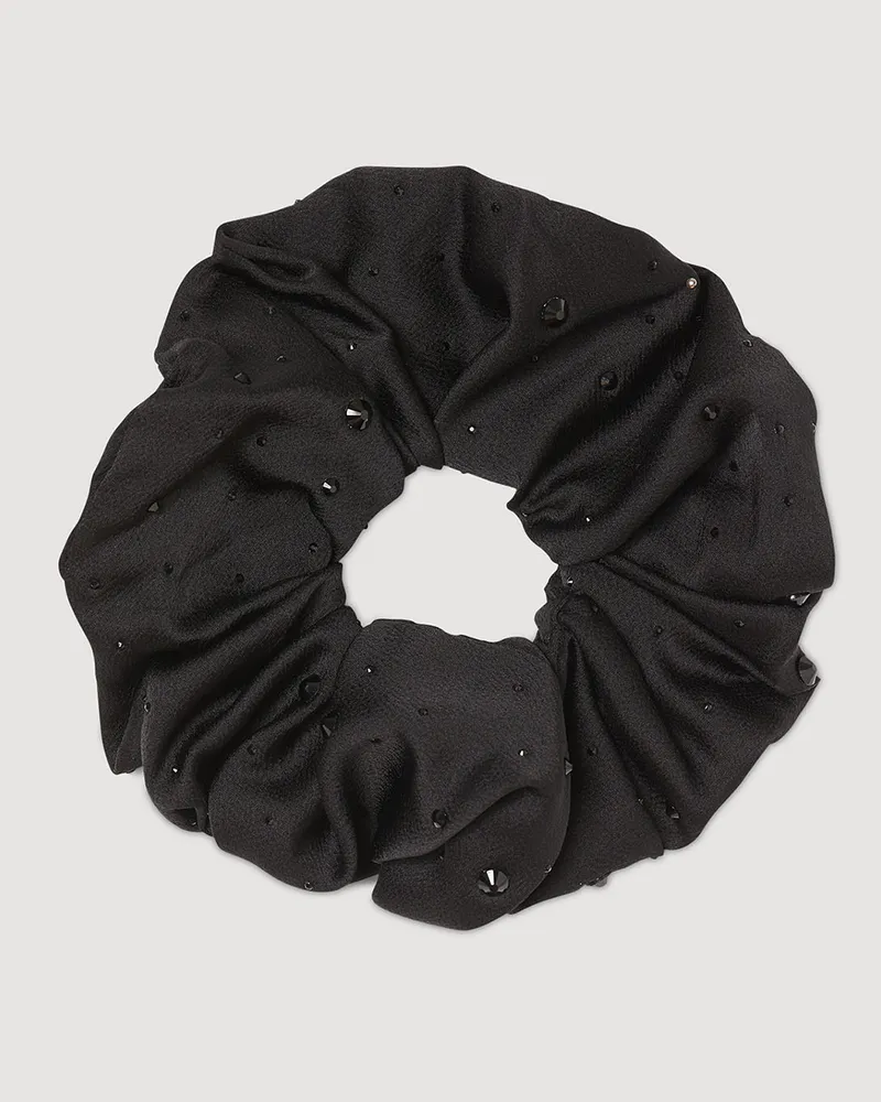 Sandro Haargummi mit Strass Schwarz