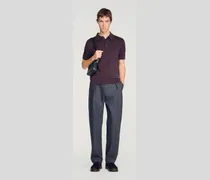Poloshirt aus Baumwolle und Seide