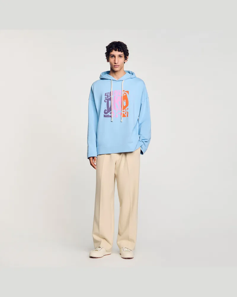 Sandro Kapuzensweatshirt Himmel