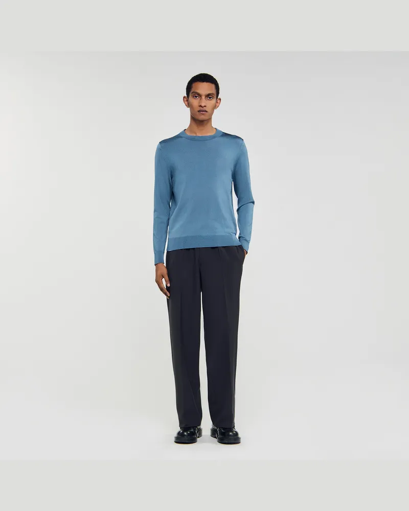 Sandro Feinstrickpullover Bleu