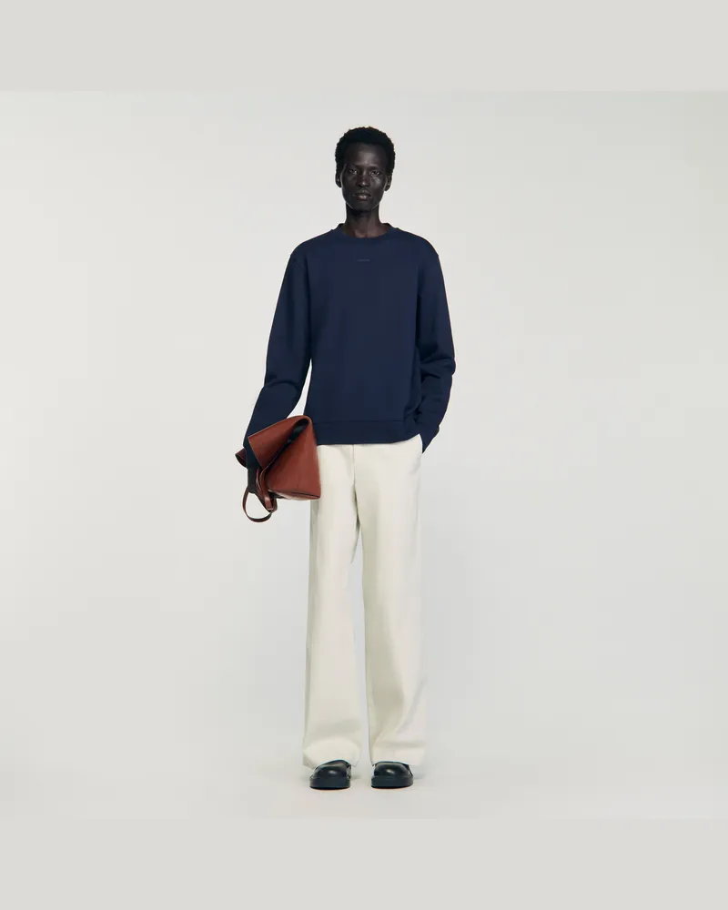Sandro Logo-Sweatshirt Midnight