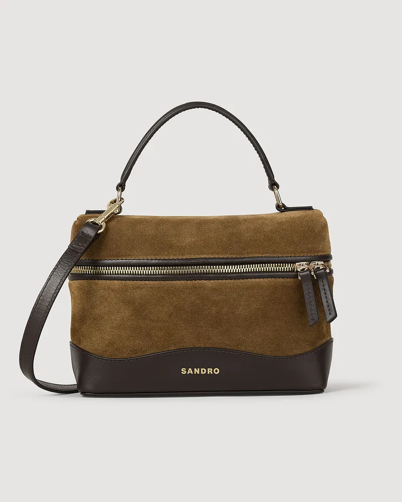 Sandro Vanity-Tasche TANGOSO aus Leder Kamel