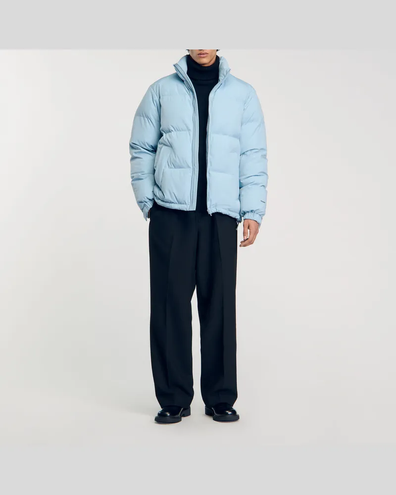 Sandro Oversize-Daunenjacke Himmel-blau