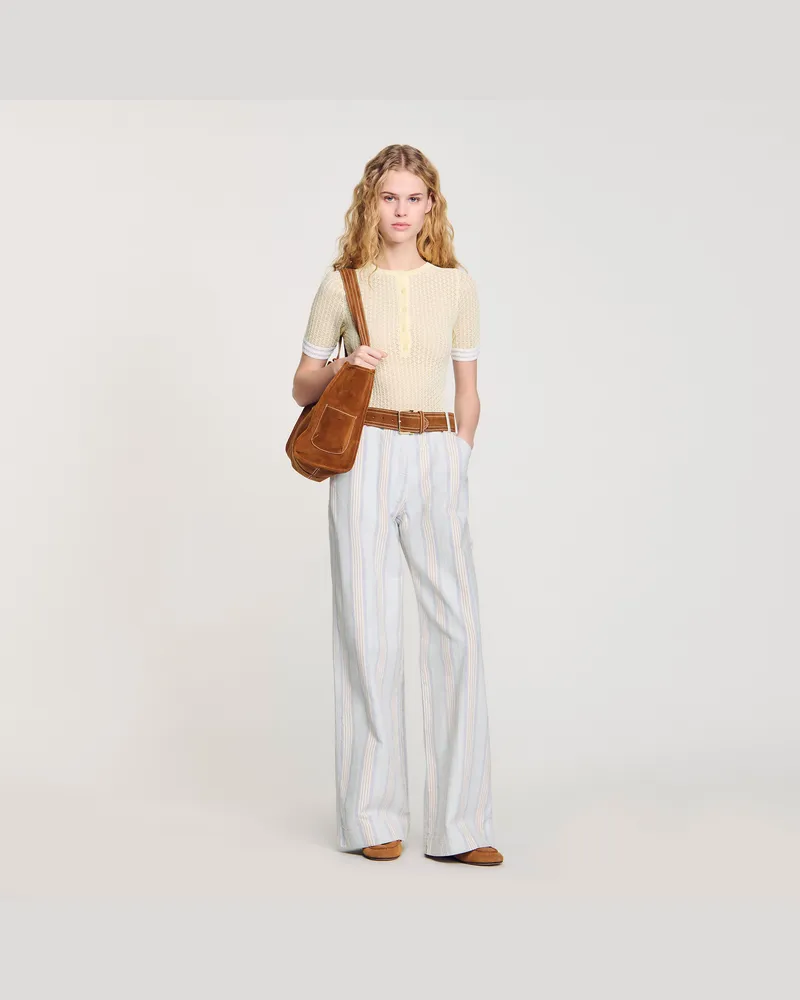 Sandro Jeans mit Streifen Blau