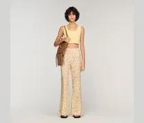 Hose mit Blumendruckmuster