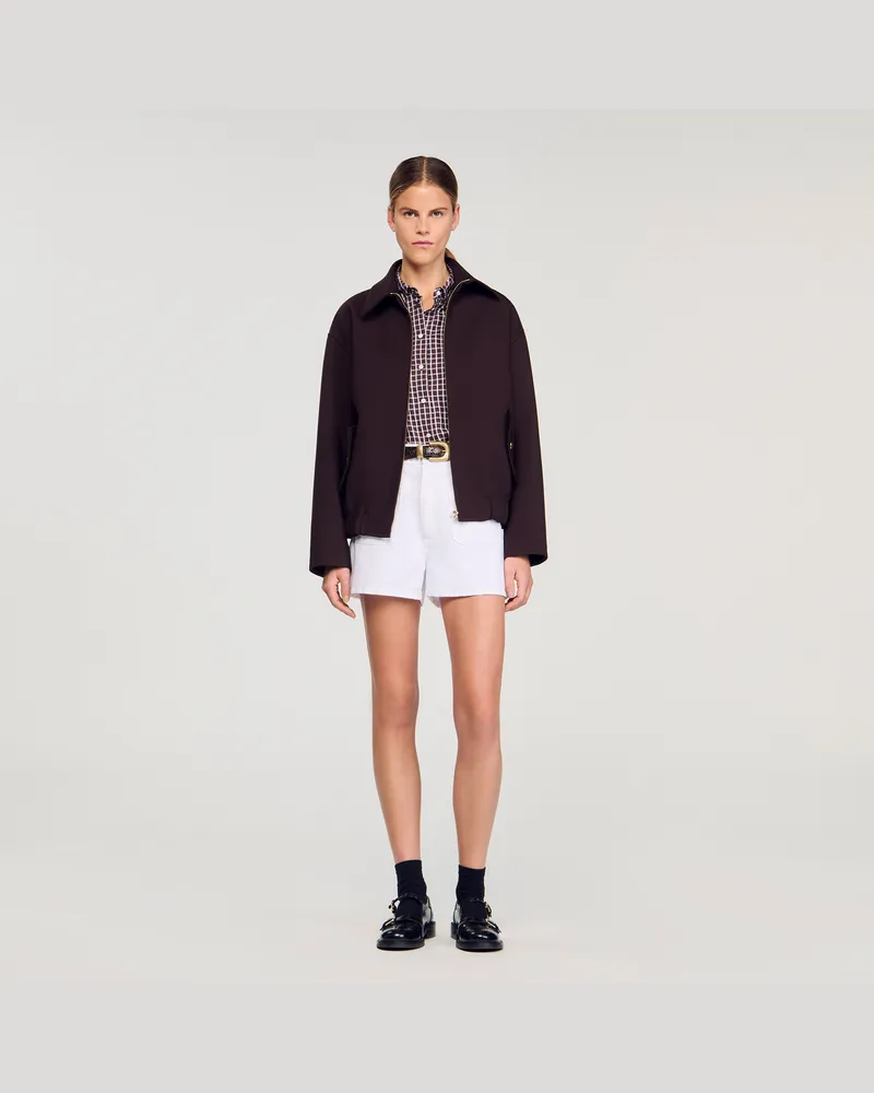Sandro Oversize-Blouson Braun