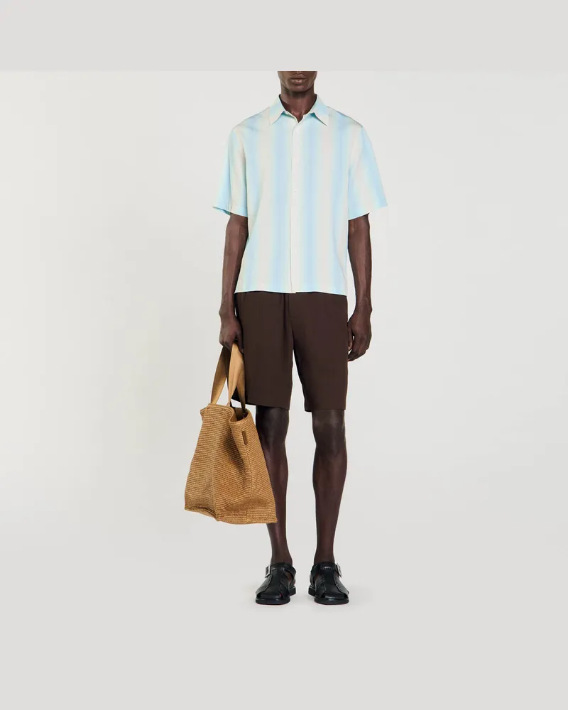 Sandro Hemd mit Streifen Blau