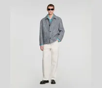 Melierter Worker-Blouson