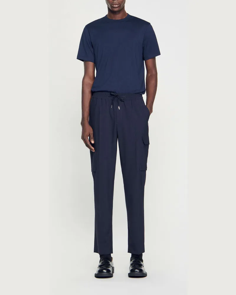 Sandro Cargohose mit Gummibund Marine