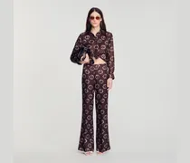 Seidenhemd mit Blumenprint