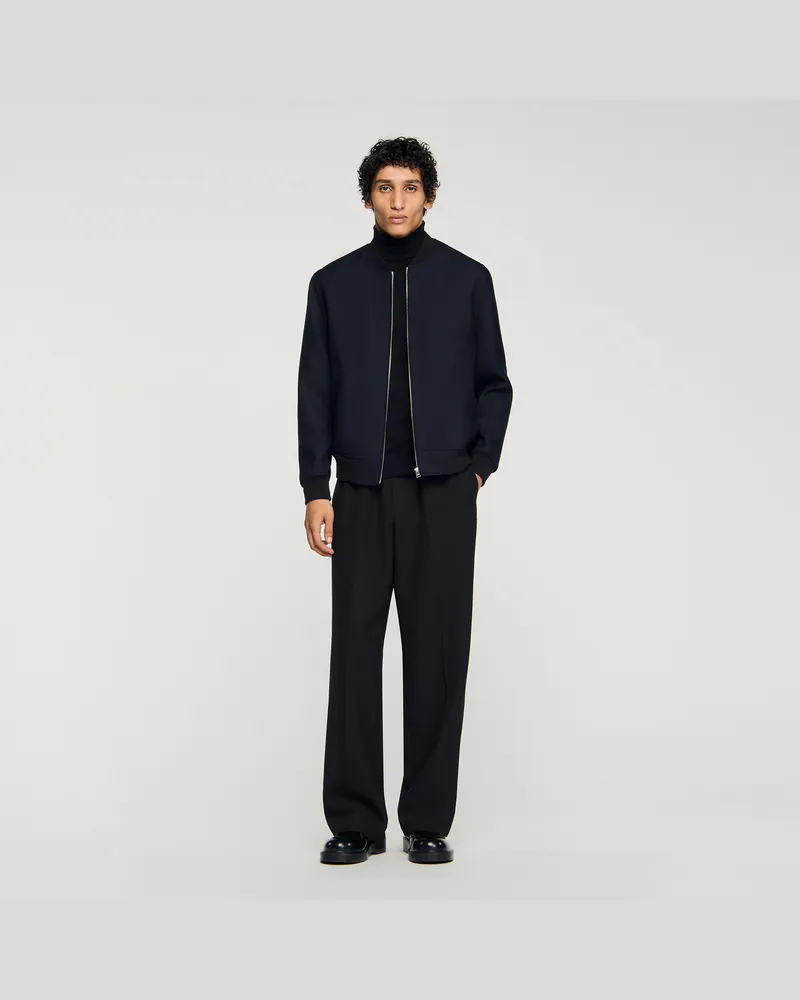 Sandro Blouson mit Reißverschluss Marine