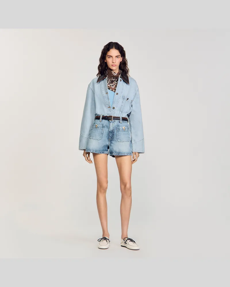 Sandro Jeansshorts Jeansblau