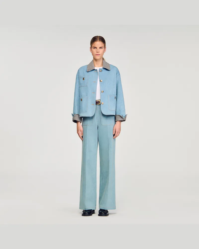 Sandro Jeansjacke Jeansblau
