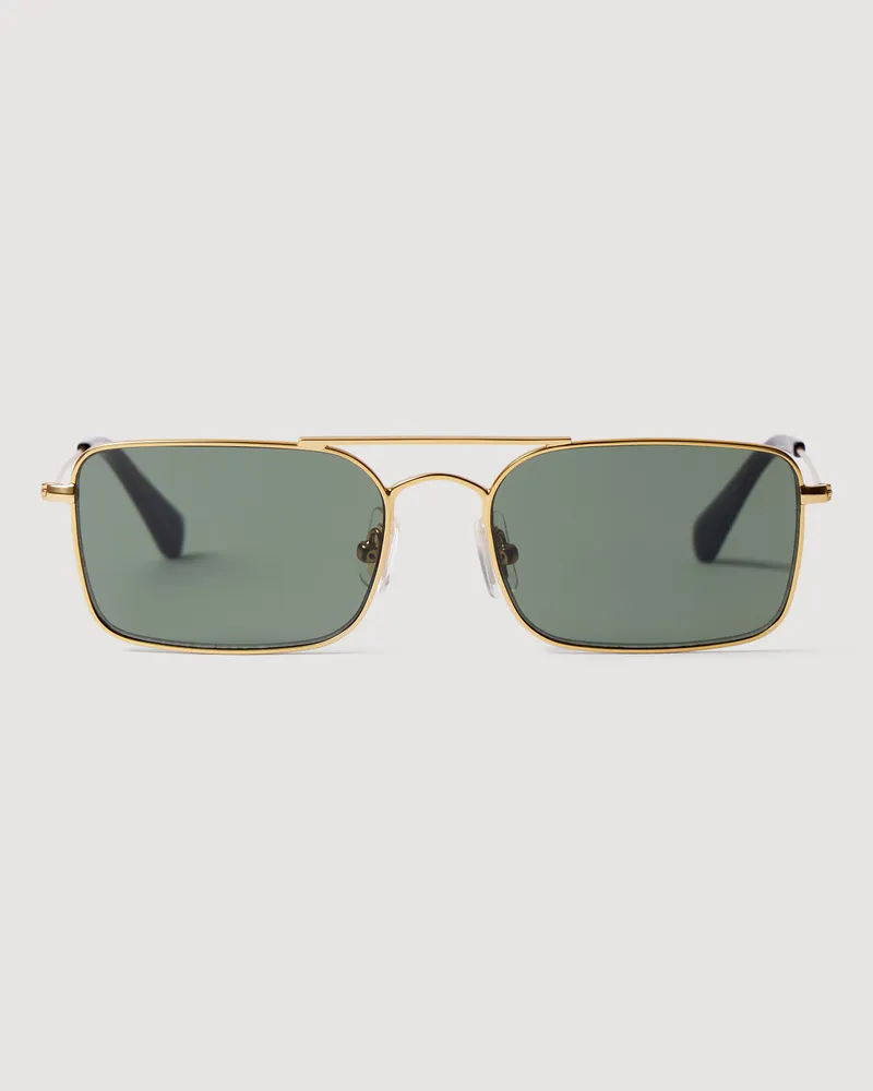 Sandro Lunettes de soleil rectangulaires Gold