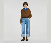 2-in-1-Woll-Kaschmir-Pullover