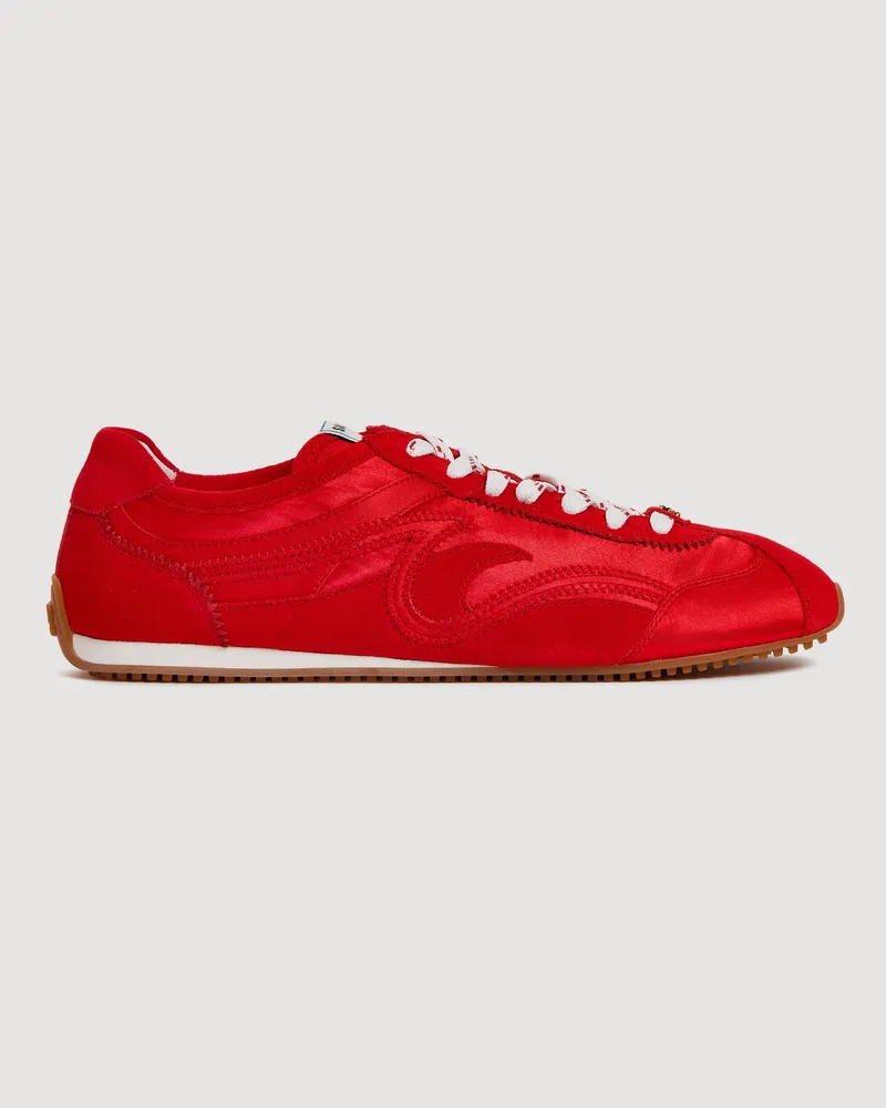 Sandro Light Wave Sneaker im Materialmix Rot