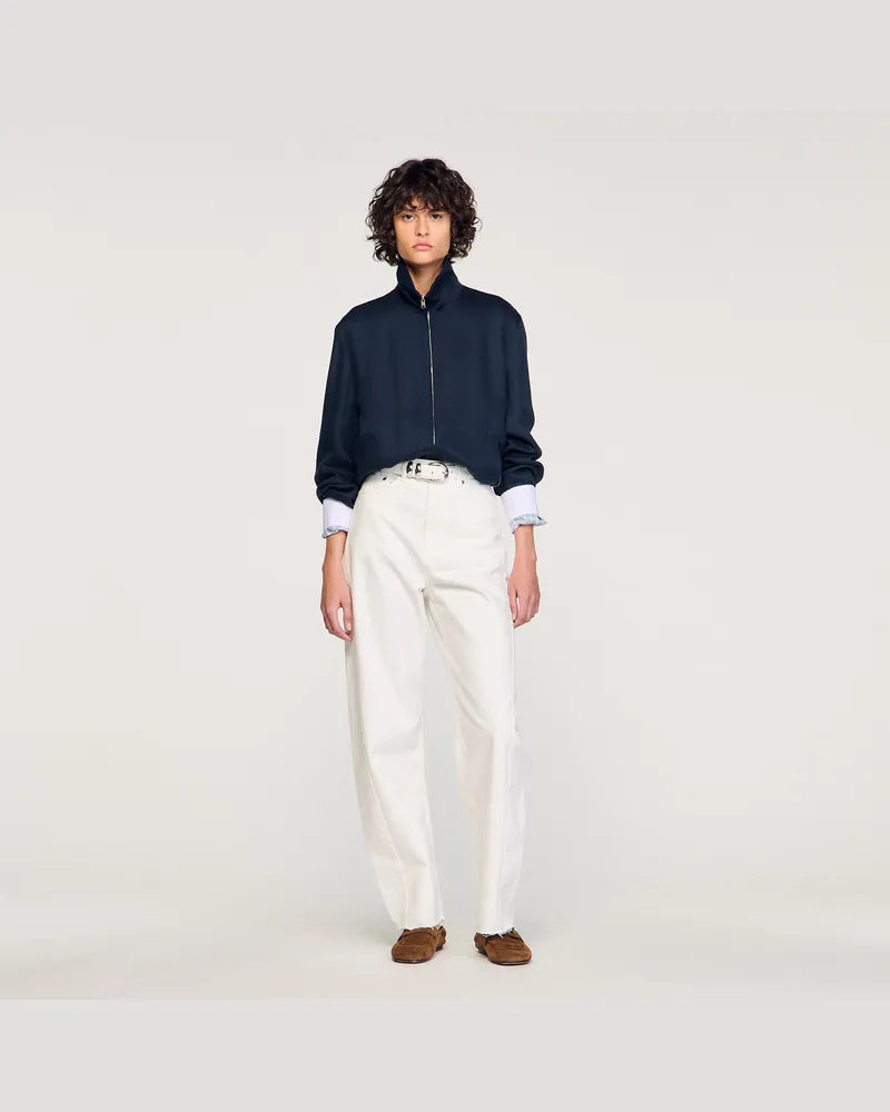 Sandro Blouson mit Stehkragen Marine