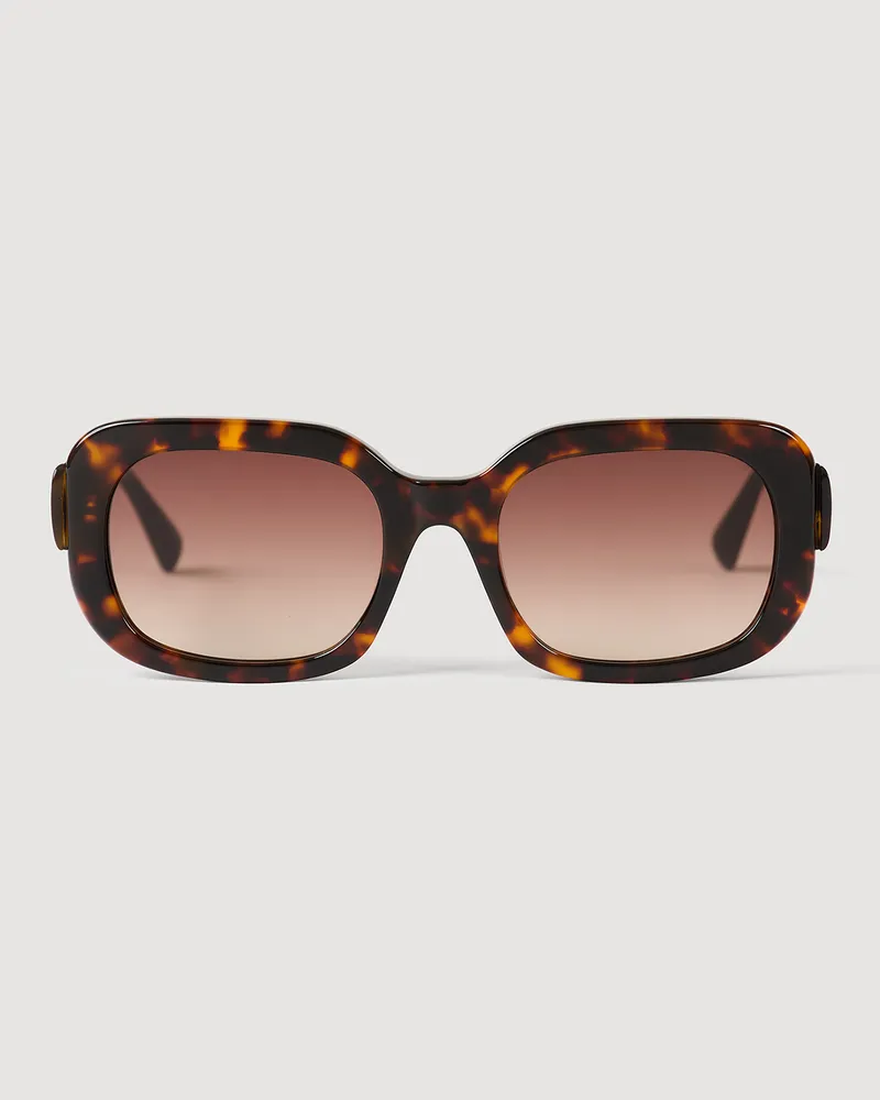 Sandro Quadratische Sonnenbrille Braun