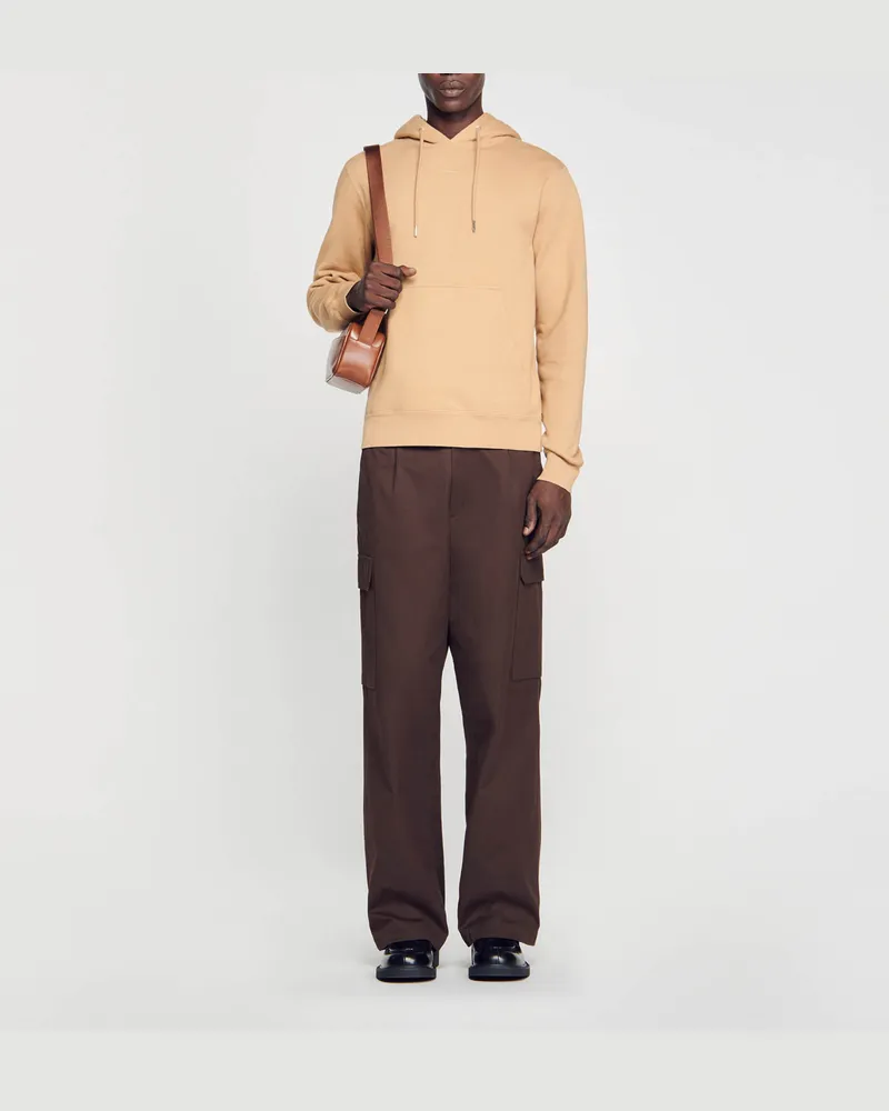 Sandro Hoodie für Herren aus Bio-Baumwolle Hell-braun