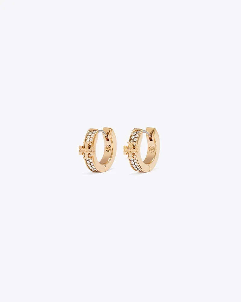Tory Burch Icon Huggie Pavé-Ohrringe Tory