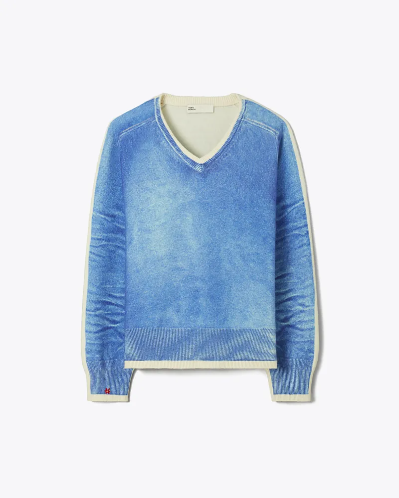 Tory Burch Damen Pullover aus Merinowolle Antique